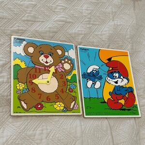 Bear and Smurf Puzzle Sets
